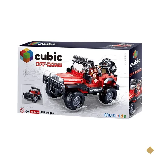 Blocos de Montar Jeep 253 Pcs Cubic Multikids - BR2284OUT [Reembalado]