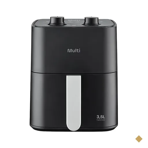 Fritadeira Elétrica Air Fryer 3,5L 1350W 220V Preta Multi - GO230OUT…