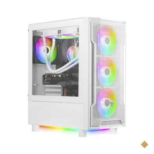 Gabinete Gamdias Athena M6 WH, Lateral em Vidro Temperado, Mid Tower Branco