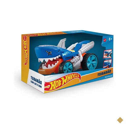 Hot Wheels Carros Tubarão Com Luz e Som - BR2483OUT [Remanufaturado]