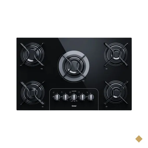 Cooktop 5 Bocas Consul com Controle Fácil e Acendimento Automático - CD075AE