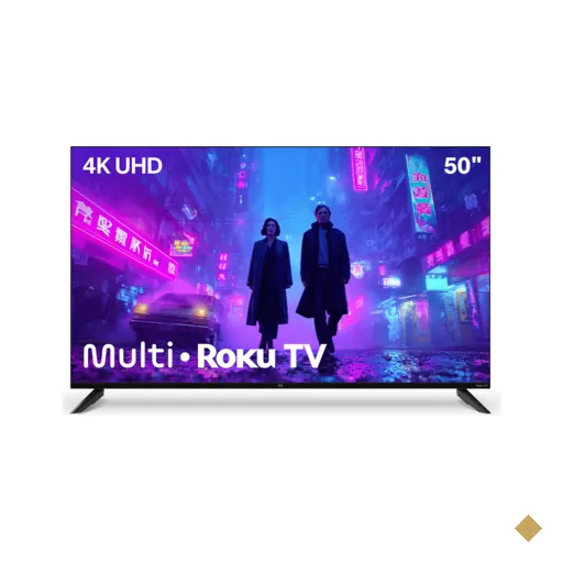 Smart TV DLED 50 4K Multi Definition Roku 4HDMI 2USB Wi-Fi
