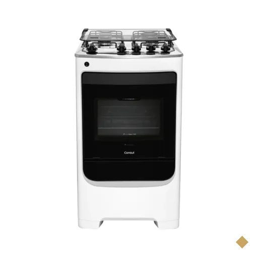 Fogão Consul 4 Bocas Branco com Acendimento Automático - CFO4NAB