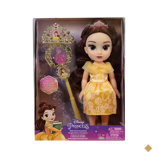 Boneca Princesas Disney Bela com varinha e tiara Multikids  - BR2328OUT…