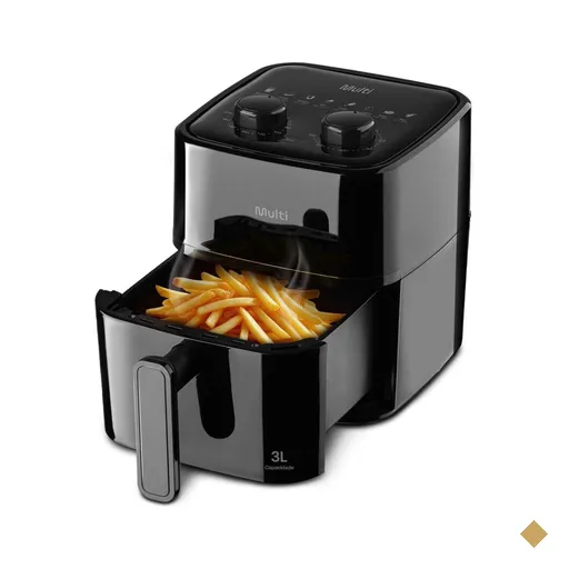 Fritadeira Elétrica Air Fryer 3L 1200W 127V Multi - GO250OUT [Reembalado]