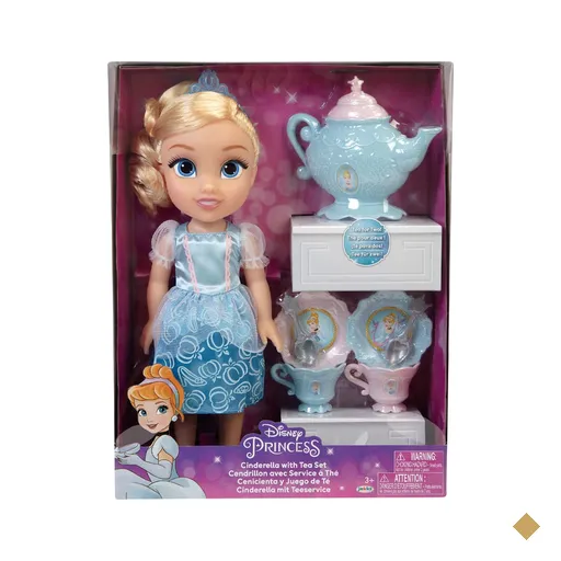 Boneca Princesas Disney Cinderela Hora do Chá com Acessórios Multikids -…