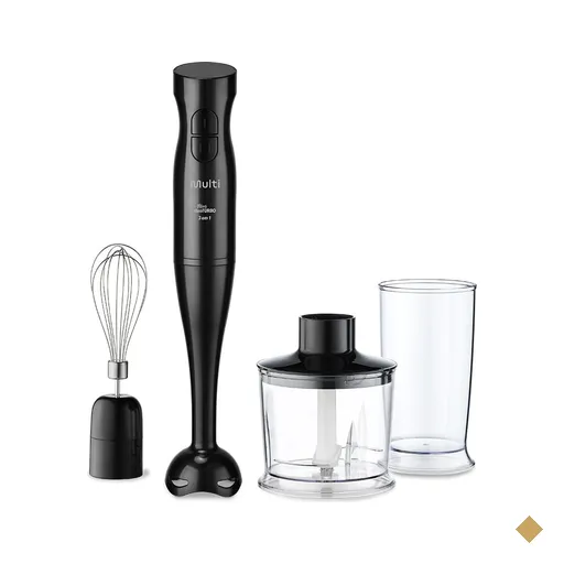 Mixer Duo Turbo 3 em 1 127V 200W Preto Multi Home - GO019