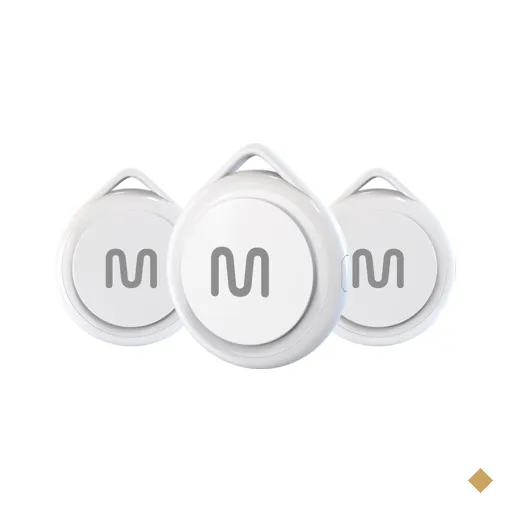 Kit 3 Rastreadores Bluetooth Multi MTag Branco - TAG01K1