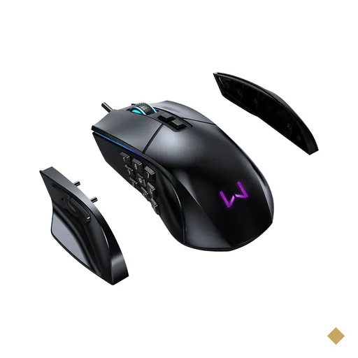Mouse Gamer Rolf 14 Botões Com Fio 10000DPI Warrior - MO420OUT [Reembalado]