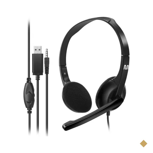 Headset com Fio HF250 P3 + USB 150cm Multi - PH467