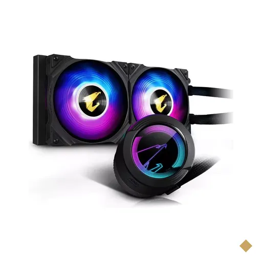 WaterCooler Gigabyte Aorus Waterforce 240, ARGB, 240mm, com Display, Intel/AMD