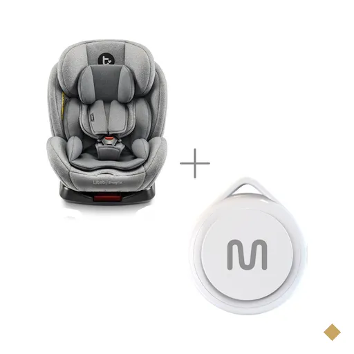 Kit Cadeirinha Infantil Para Carro 0-36 Kgs Snugfix Cinza Litet + Rastreador…