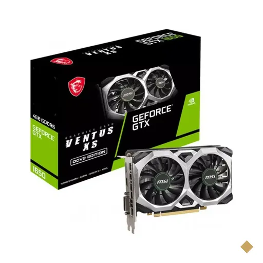 Placa de Vídeo MSI GeForce GTX 1650 D6 Ventus XS OCV1 4GB GDDR6 128-bit PCI-E…
