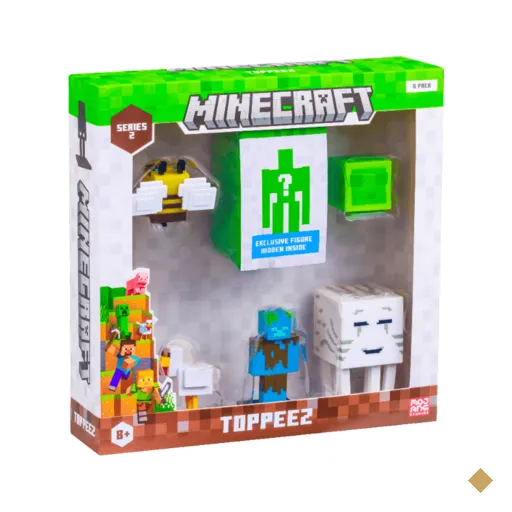 Figura Sortidas Minecraft 3D Pack 6  Série 2 Multikids - BR2555