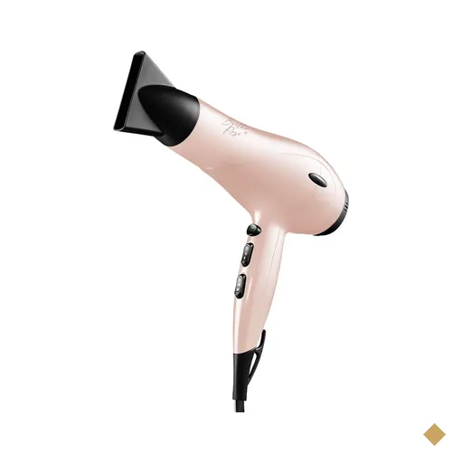 Secador de Cabelo Brilho Rosé com 3 Temperaturas + Alça para Pendurar…