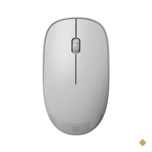 Mouse Sem Fio Slim MS300 1200 DPI 3 botões Branco Multi - MO341