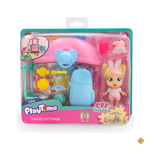 Boneca Cry Babies Playtime Cozinha Da Chloe Multikids - BR2465OUT [Reembalado]