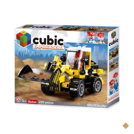 Blocos de Montar Trator 200 Peças Multikids - BR2282OUT [Reembalado]