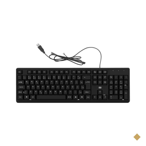 Teclado com Fio USB TF600 Preto Multi (Multilaser) - TC600