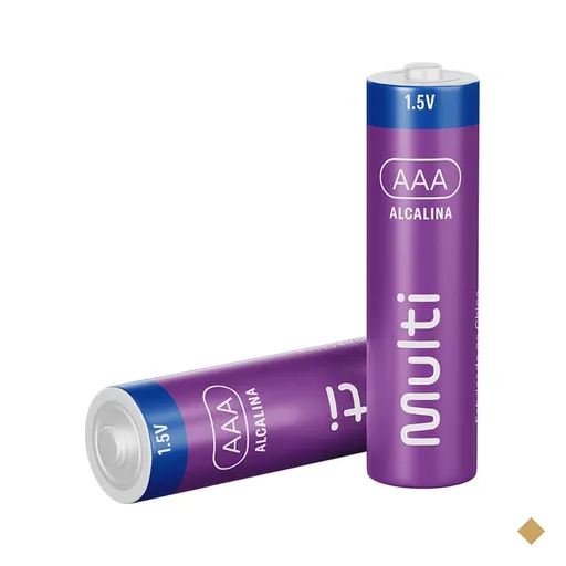 Pilha Alcalina AAA Com 4 Unidades Multi - PA002