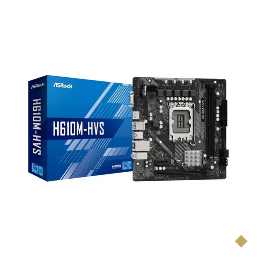 Placa Mãe ASRock H610M-HVS (LGA 1700/Intel H610)