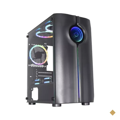 Gabinete K-Mex Reactor Inifinite 2 Gamer CG-01ME RGB, Lateral em Vidro…