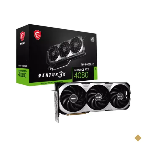 Placa de Vídeo MSI GeForce RTX 4080 Ventus 3X OC 16GB GDDR6X 256-bit PCI-E 4.0…