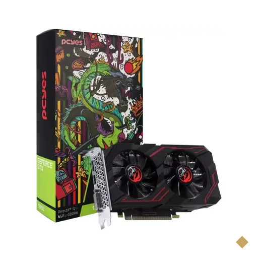 Placa de Vídeo PCYes GeForce GTX 1650 4GB GDDR6 128-bit PCI-E 3.0 x16