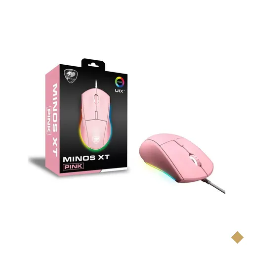Mouse Gamer Cougar Minos XT Pink 4000dpi Óptico USB