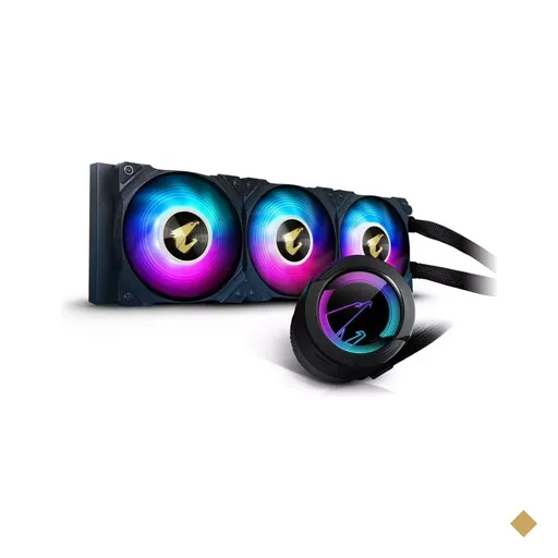 WaterCooler Gigabyte Aorus Waterforce 360, ARGB, 360mm, com Display, Intel/AMD