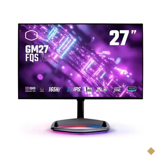 Monitor Gaming Cooler Master GM27 ARGB 27″ LED IPS 2K Wide (2560x1440 / 165Hz…