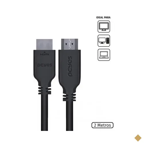 Cabo Conversor DisplayPort 1.4 (M) x HDMI (M) 2.0 2m - PCYes