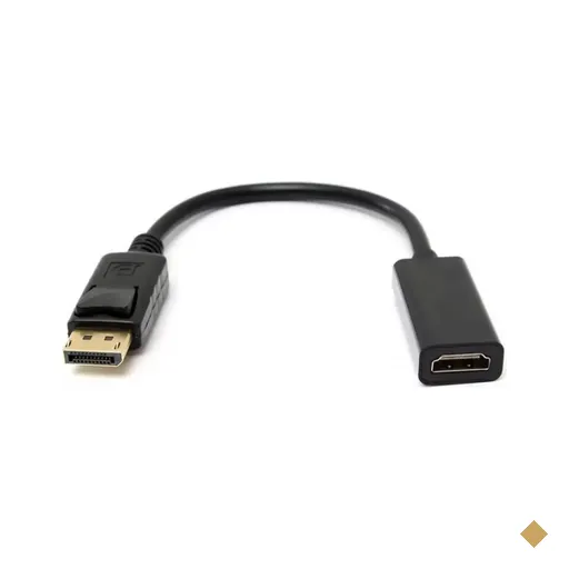 Cabo Adaptador Conversor DisplayPort (M) x HDMI (F) 15cm 4K - MD9