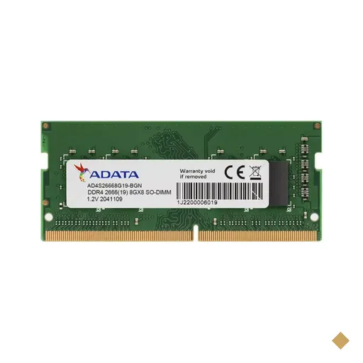Memória Notebook ADATA 8GB DDR4 SO-DIMM 2666MHz 1.2V AD4S26668G19-SGN