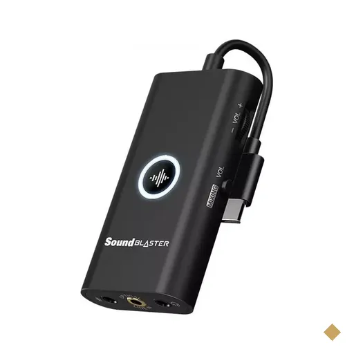 Placa de Som Creative Sound Blaster G3, Portátil, USB-C