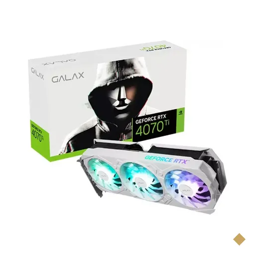 Placa de Vídeo GALAX GeForce RTX 4070Ti EX Gamer White 1-Click OC V2 12GB…