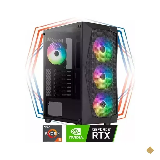 PC Gamer Rocky 3X PRO - R5 Edition (AMD Ryzen 5 5600 6-Core, 32GB (2x16GB)…