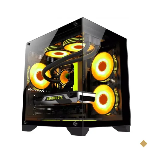 Gabinete Bluecase Gamer Soul PRO BG-052, Frontal e Lateral em Vidro Temperado…