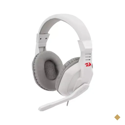 Headset Gamer Redragon Ares Lunar White, Drivers de 40mm, P2 Branco	