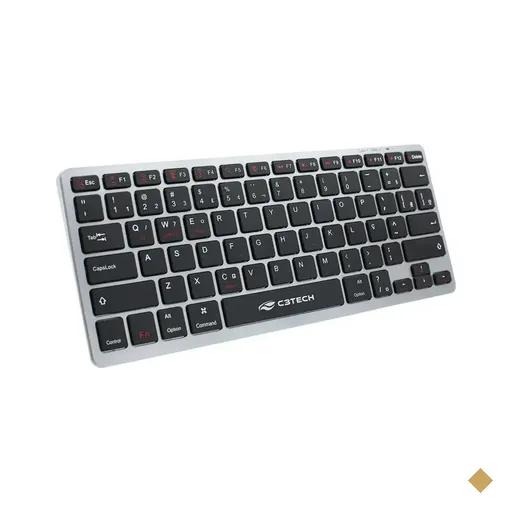Teclado C3 Tech K-BT50BK Recarregável Bluetooth