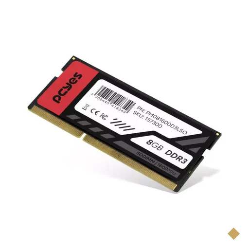 Memória Notebook PCYES 8GB DDR3 1600MHz SO-DIMM Low Voltage 1.35V