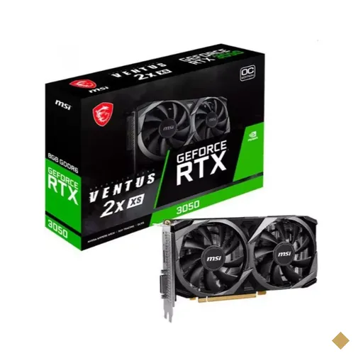 Placa de Vídeo MSI GeForce RTX 3050 Ventus 2X XS OC 8GB GDDR6 128-bit PCI-E…