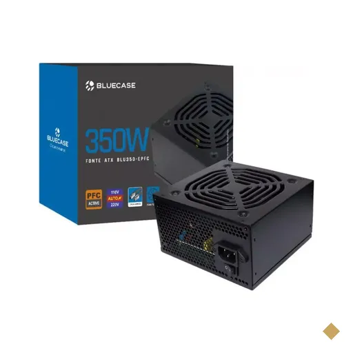 Fonte Bluecase 350W ATX12V V1.3 BLU350-EPFC + Cabo de Força