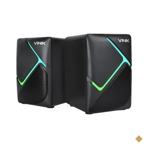 Caixa de Som Vinik 2.0 Gamer Constelation LED RGB Rainbow (6W RMS) P2