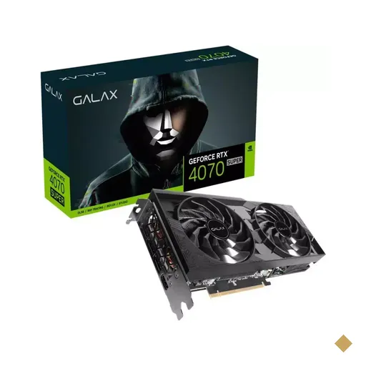 Placa de Vídeo GALAX GeForce RTX 4070 SUPER (1-Click OC) 2X 12GB GDDR6X…