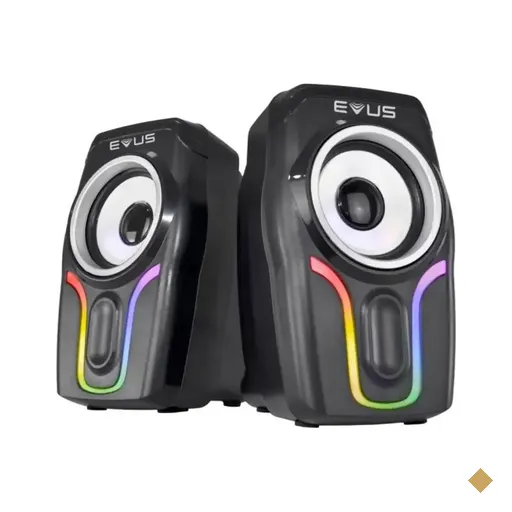 Caixa de Som Evus Color Wave 2.0 Portátil 6W RMS P2 - Preta