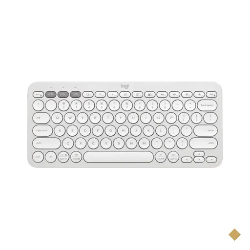 Teclado Logitech Pebble Keys 2 K380s Branco Bluetooth
