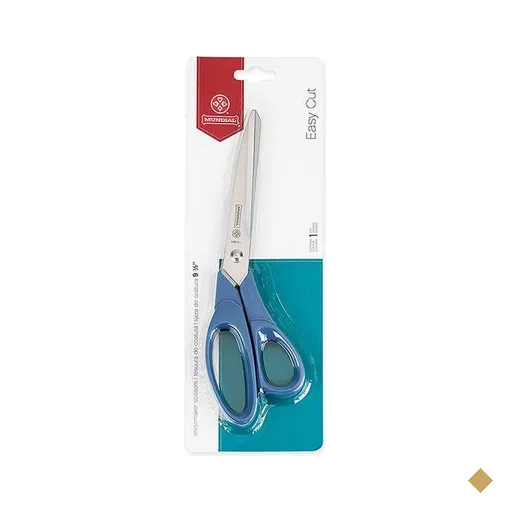 Tesoura multiuso corte fácil, 24,1cm, Azul, 190-9, Mundial - BT 1 UN