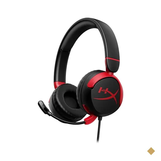 Headset Gamer com Fio Cloud Mini, Conexão P3, Preto e Vermelho, 7G8F4AA…
