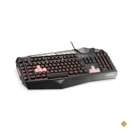 Teclado Warrior Gamer Morani c/ Marco e LED USB